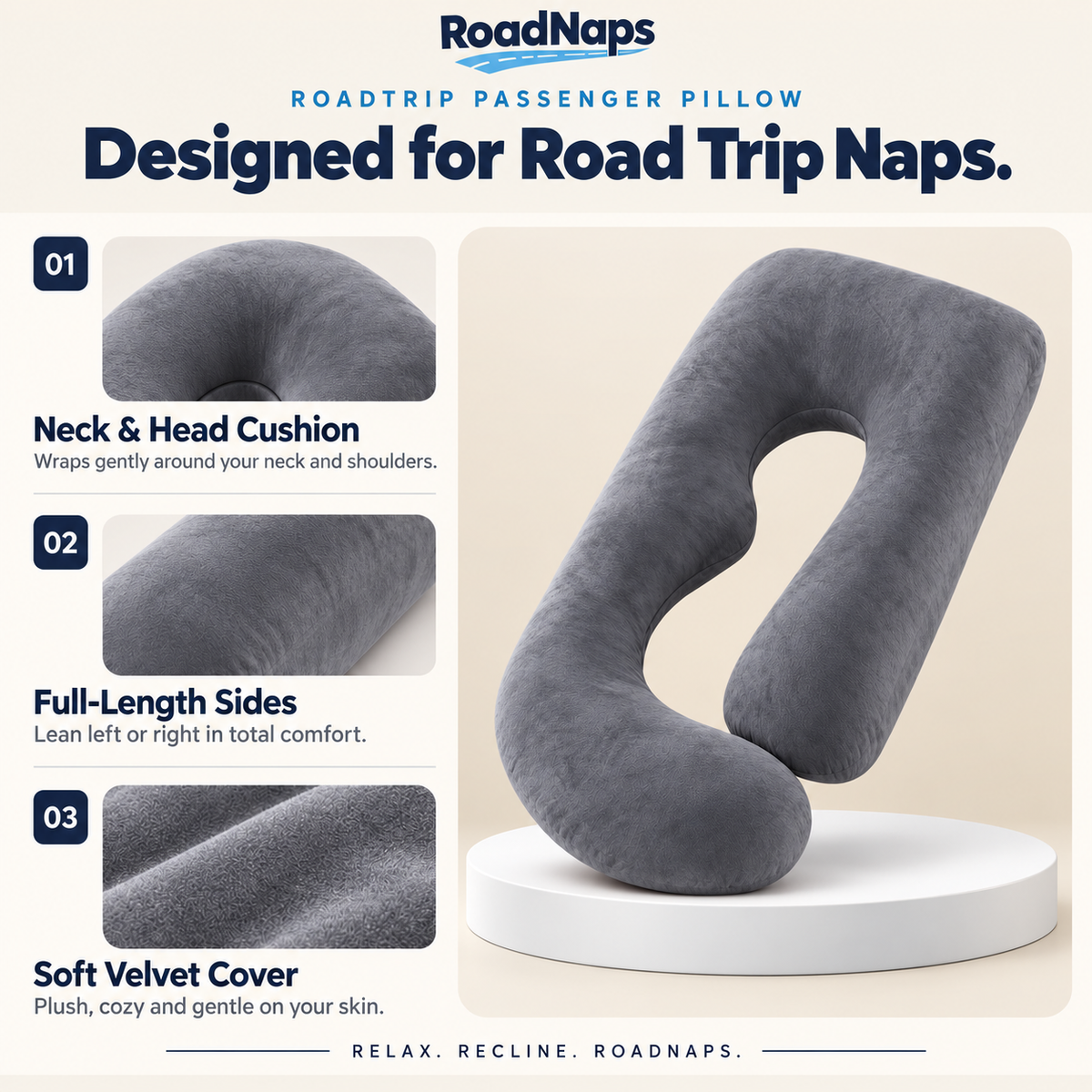 RoadNaps™ Passenger Pillow